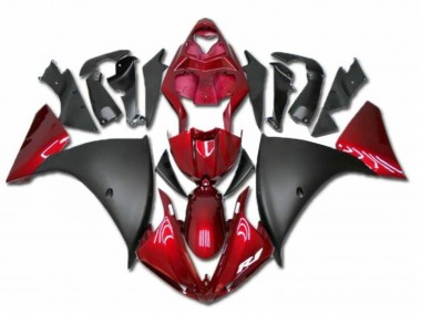 2009-2011 Red Matte Black Yamaha YZF R1 Motorcycle Fairings Australia