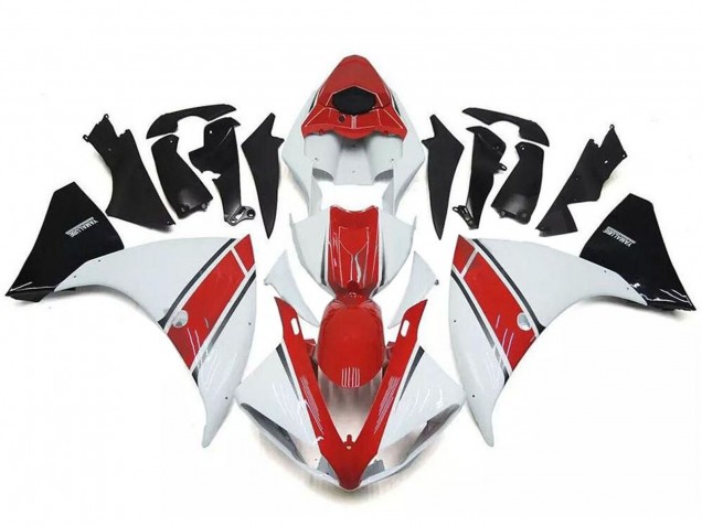 2009-2011 White Red Black Yamaha YZF R1 Motorcycle Fairings Australia