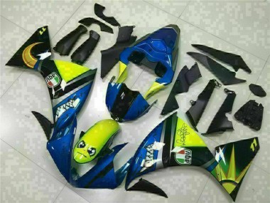 2009-2011 Blue Yellow Shark Yamaha YZF R1 Motorcycle Fairings Australia
