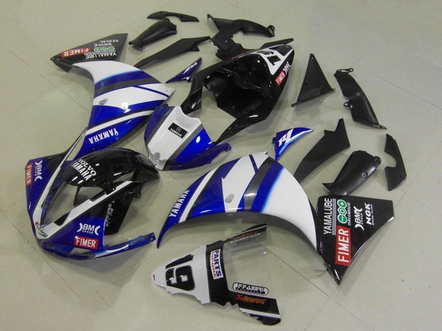 2009-2011 White Blue Black Fimer Yamalube Yamaha YZF R1 Motorcycle Fairings Australia