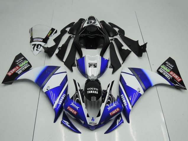 2009-2011 White Blue Black Sterilgarda Yamaha YZF R1 Motorcycle Fairings Australia