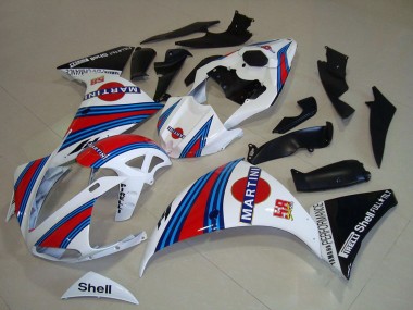 2009-2011 White Blue Red Black Martini Yamaha YZF R1 Motorcycle Fairings Australia