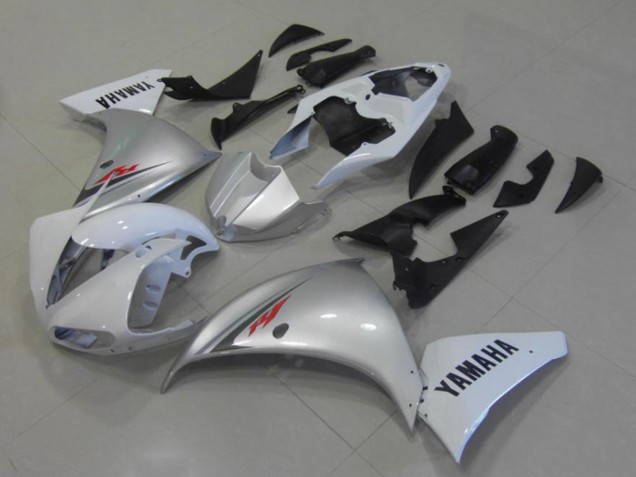 2009-2011 White Silver Yamaha YZF R1 Motorcycle Fairings Australia