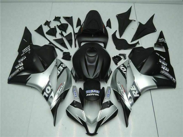 2009-2012 Silver Matte Black Repsol Honda CBR600RR Motorcycle Fairings Australia