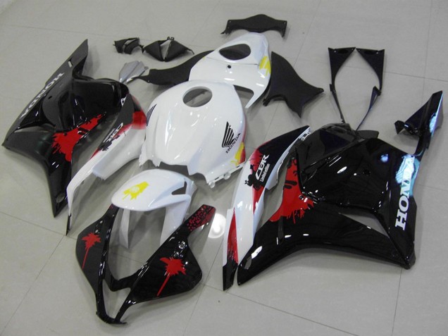 2009-2012 White Red Glossy Black Honda CBR600RR Motorcycle Fairings Kit Australia