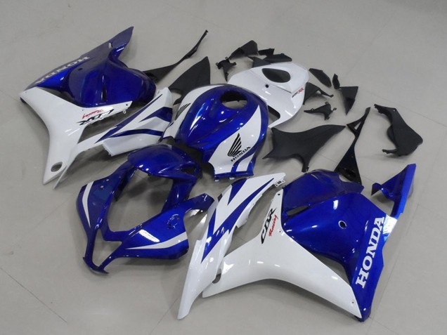 2009-2012 White Blue Honda CBR600RR Motorcycle Fairings Australia