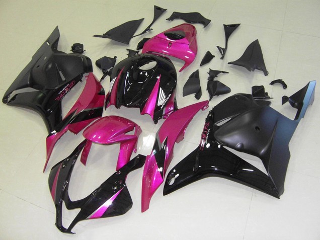 2009-2012 Pink Glossy Black Matte Black Honda CBR600RR Motorcycle Fairings Australia