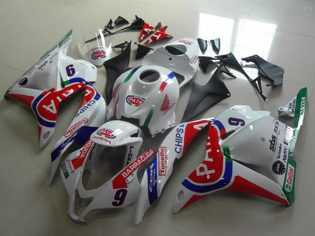 2009-2012 White Blue Red Pata Honda CBR600RR Motorcycle Fairings Australia