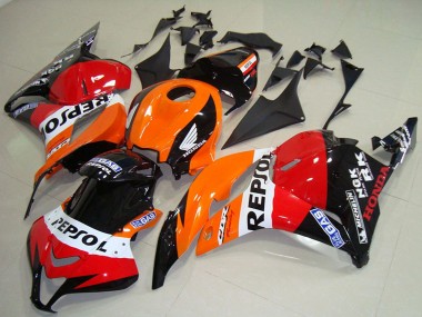 2009-2012 Orange White Red Glossy Black Repsol Honda CBR600RR Bike Fairings Australia