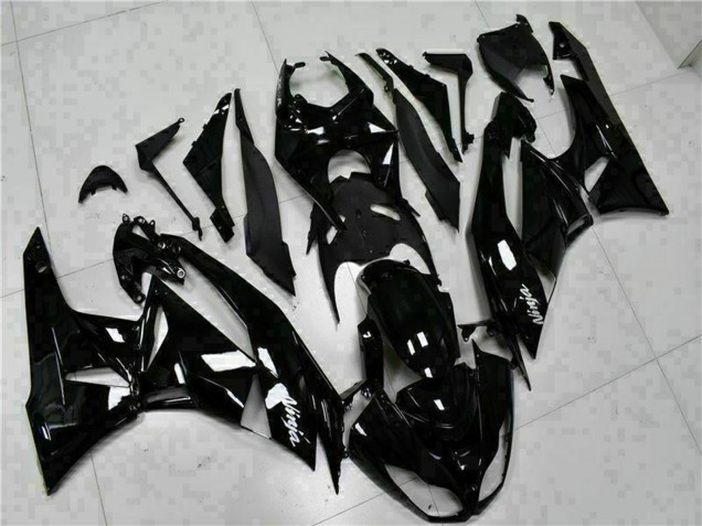 2009-2012 Glossy Black White Ninja Kawasaki ZX6R Motorcycle Fairings Australia