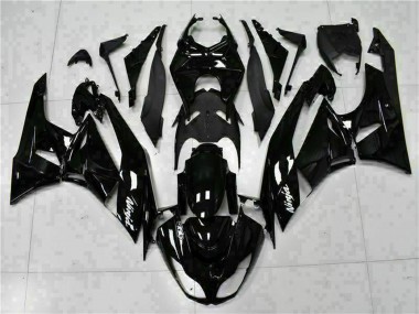2009-2012 Glossy Black White Ninja Kawasaki ZX6R Motorcycle Fairings Australia
