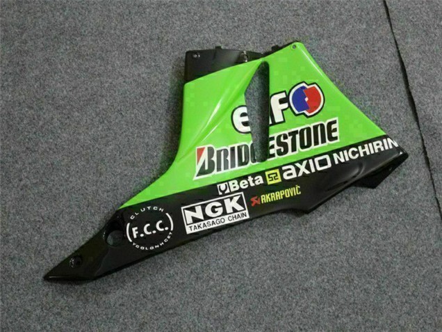 2009-2012 Green Glossy Black Elf Touch4 Bridgestone Kawasaki ZX6R Motorcycle Fairings Australia