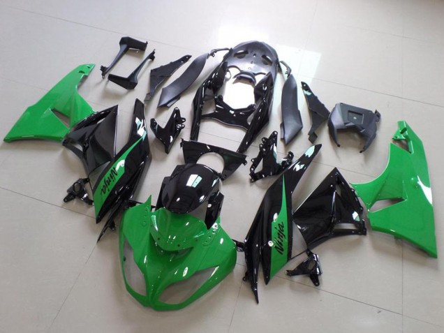 2009-2012 Green Glossy Black Kawasaki ZX6R Motorcycle Fairing Australia