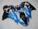 2009-2012 Light Blue Glossy Black Kawasaki ZX6R Motorcycle Fairings Australia