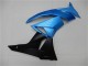 2009-2012 Light Blue Glossy Black Kawasaki ZX6R Motorcycle Fairings Australia