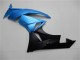 2009-2012 Light Blue Glossy Black Kawasaki ZX6R Motorcycle Fairings Australia
