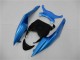 2009-2012 Light Blue Glossy Black Kawasaki ZX6R Motorcycle Fairings Australia