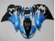 2009-2012 Light Blue Glossy Black Kawasaki ZX6R Motorcycle Fairings Australia