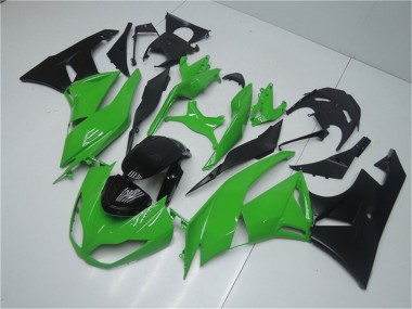 2009-2012 Green Glossy Black Kawasaki ZX6R Motorcycle Fairing Kits Australia