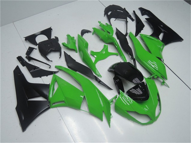 2009-2012 Green Glossy Black Kawasaki ZX6R Motorcycle Fairing Kits Australia