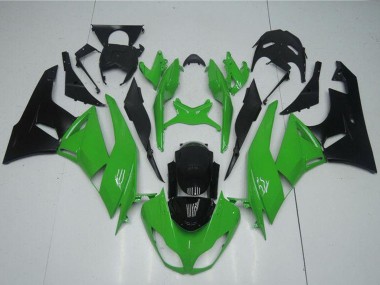 2009-2012 Green Glossy Black Kawasaki ZX6R Motorcycle Fairing Kits Australia