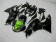 2009-2012 Glossy Black Green Kawasaki ZX6R Motorcycle Fairings Australia