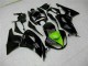 2009-2012 Glossy Black Green Kawasaki ZX6R Motorcycle Fairings Australia