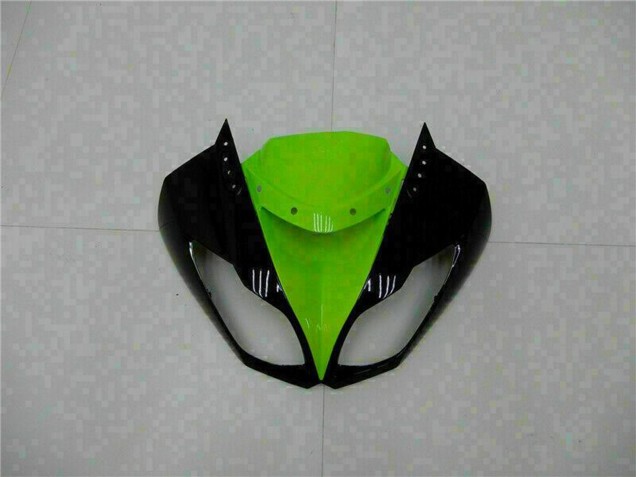 2009-2012 Glossy Black Green Kawasaki ZX6R Motorcycle Fairings Australia