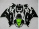 2009-2012 Glossy Black Green Kawasaki ZX6R Motorcycle Fairings Australia