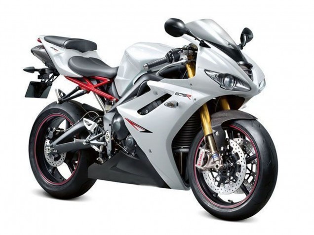 2009-2012 Pearl White Black Triumph Daytona 675 Triple Motorcycle Fairings Australia