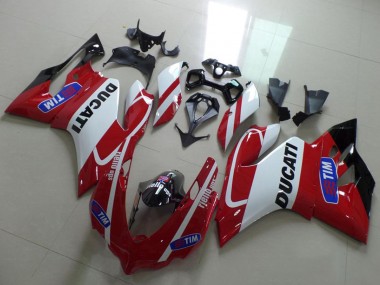 2011-2014 White Red Tim Ducati 1199 Motorcycle Fairings Australia
