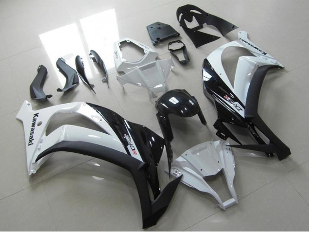 2011-2015 White Glossy Black Kawasaki ZX10R Motorcycle Fairing Australia