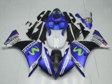 2012-2014 Blue White Black Green MoviStar Yamalube ENEOS Yamaha YZF R1 Motorcycle Fairings Australia