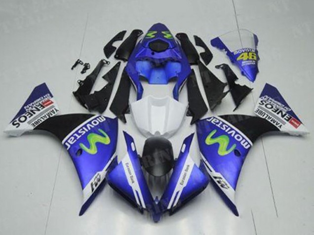 2012-2014 Blue White Black Green MoviStar Yamalube ENEOS Yamaha YZF R1 Motorcycle Fairings Australia