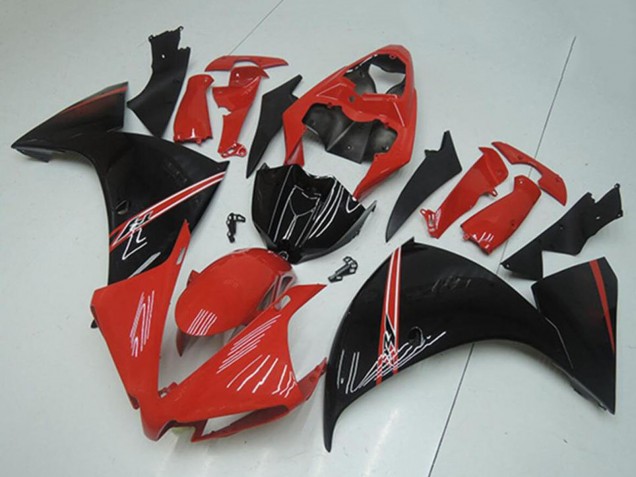 2012-2014 Red Glossy Black Yamaha YZF R1 Motorcycle Fairings Australia