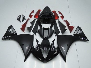 2012-2014 Glossy Black Matte Black Red Yamaha YZF R1 Motorcycle Fairings Australia