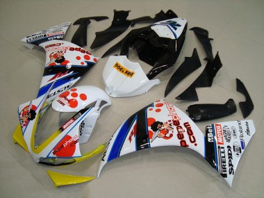 2012-2014 White Orange Yellow Blue Black Pepe Phone Yamaha YZF R1 Motorcycle Fairings Australia