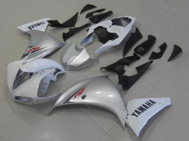 2012-2014 White Silver Yamaha YZF R1 Motorcycle Fairings Australia
