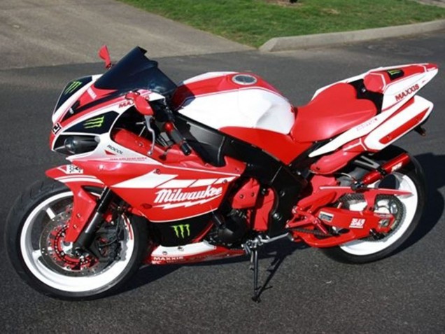 2012-2014 White Red Black Green Milwaukee Maxxis Monster Yamaha YZF R1 Motorcycle Fairings Australia