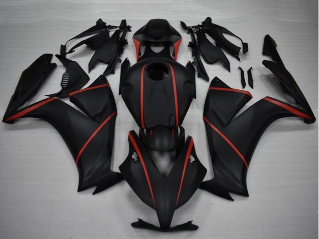 2012-2016 Matte Black Red Honda CBR1000RR Motorcycle Fairings Australia