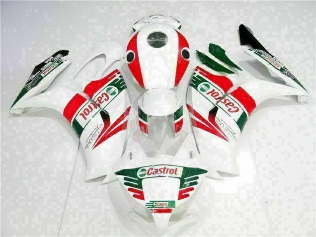 2012-2016 White Red Green Castrol Honda CBR1000RR Motorcycle Fairing Australia