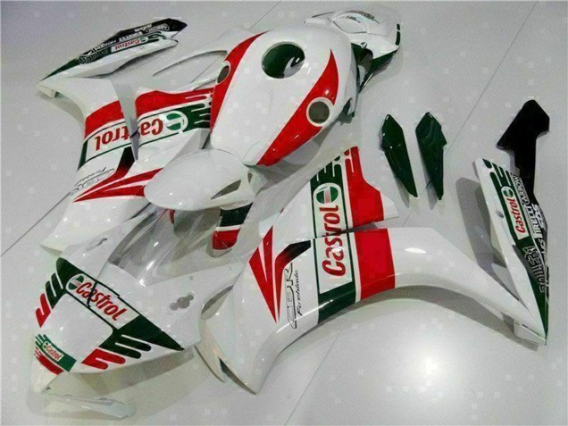 2012-2016 White Red Green Castrol Honda CBR1000RR Motorcycle Fairing Australia