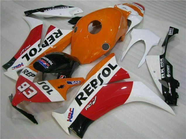 2012-2016 White Orange Red Glossy Black HRC Repsol 93 Honda CBR1000RR Motorcycle Fairing Australia