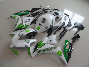 2012-2016 White Green Glossy Black Hannspree Honda CBR1000RR Motorcycle Fairings Australia