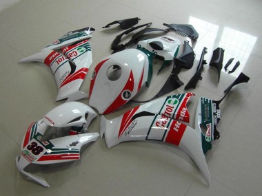 2012-2016 White Red Green Castrol 38 Honda CBR1000RR Motorcycle Fairings Australia