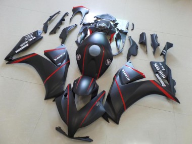 2012-2016 Matte Black Red Stripe Honda CBR1000RR Motorcycle Fairings Australia