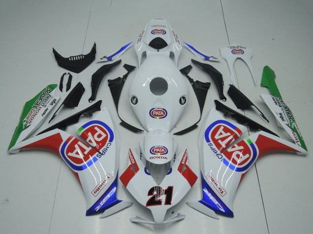 2012-2016 White Red Blue Green Pata 21 Honda CBR1000RR Motorcycle Fairings Australia
