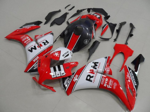 2012-2016 White Red Glossy Black Rpm Honda CBR1000RR Motorcycle Fairings Australia