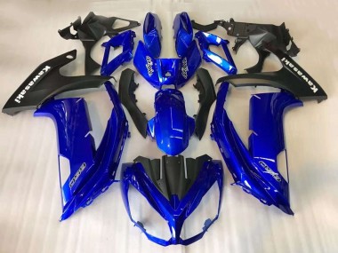 2012-2016 Blue Matte Black Kawasaki EX650 Motorcycle Fairings Australia
