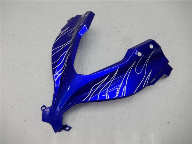 2013-2024 Blue Black White Flame Kawasaki Ninja 300 EX300R Motorcycle Fairings Australia